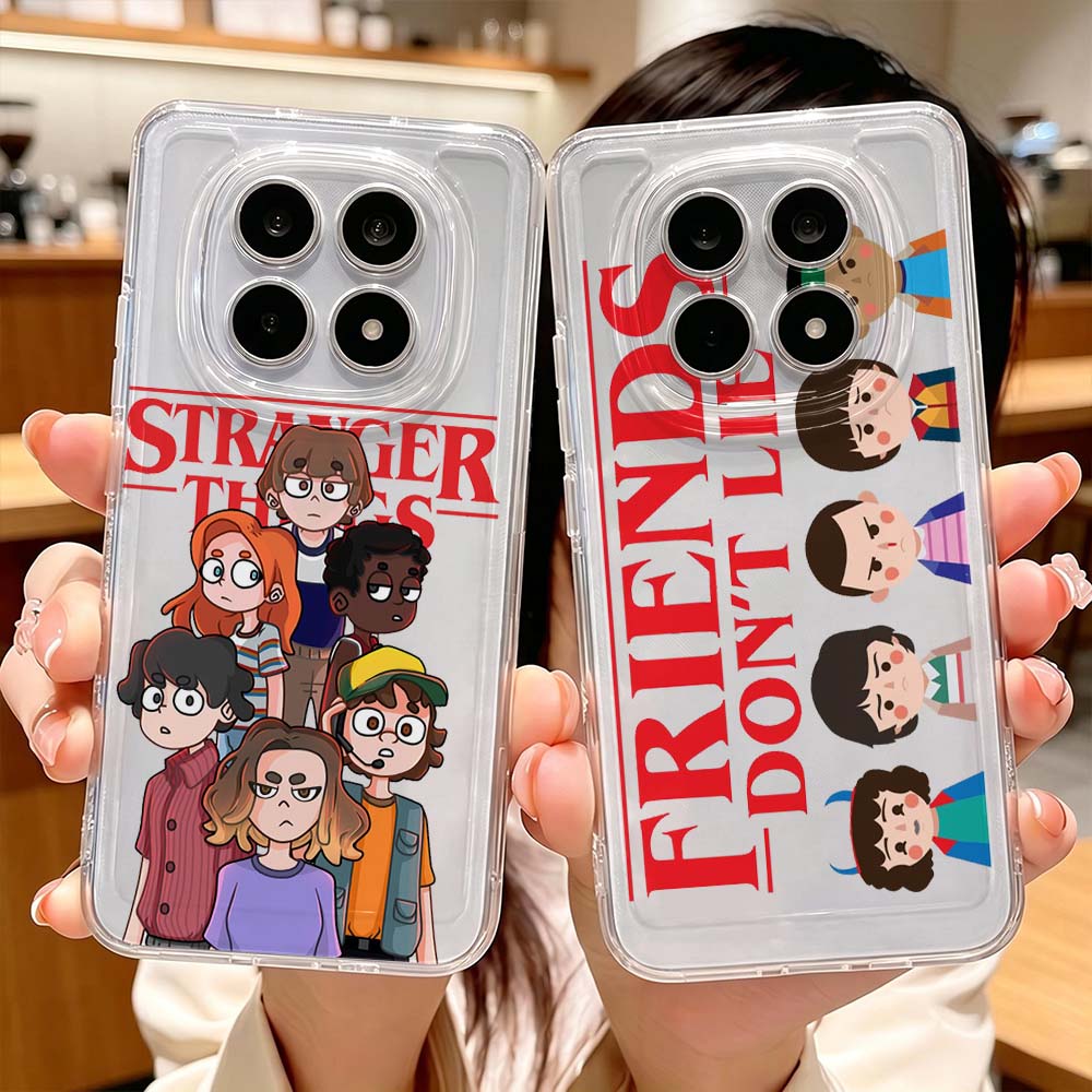 Xiaomi Redmi Note 14 - Casing Ponsel Transparan Pelindung Motif Kartun