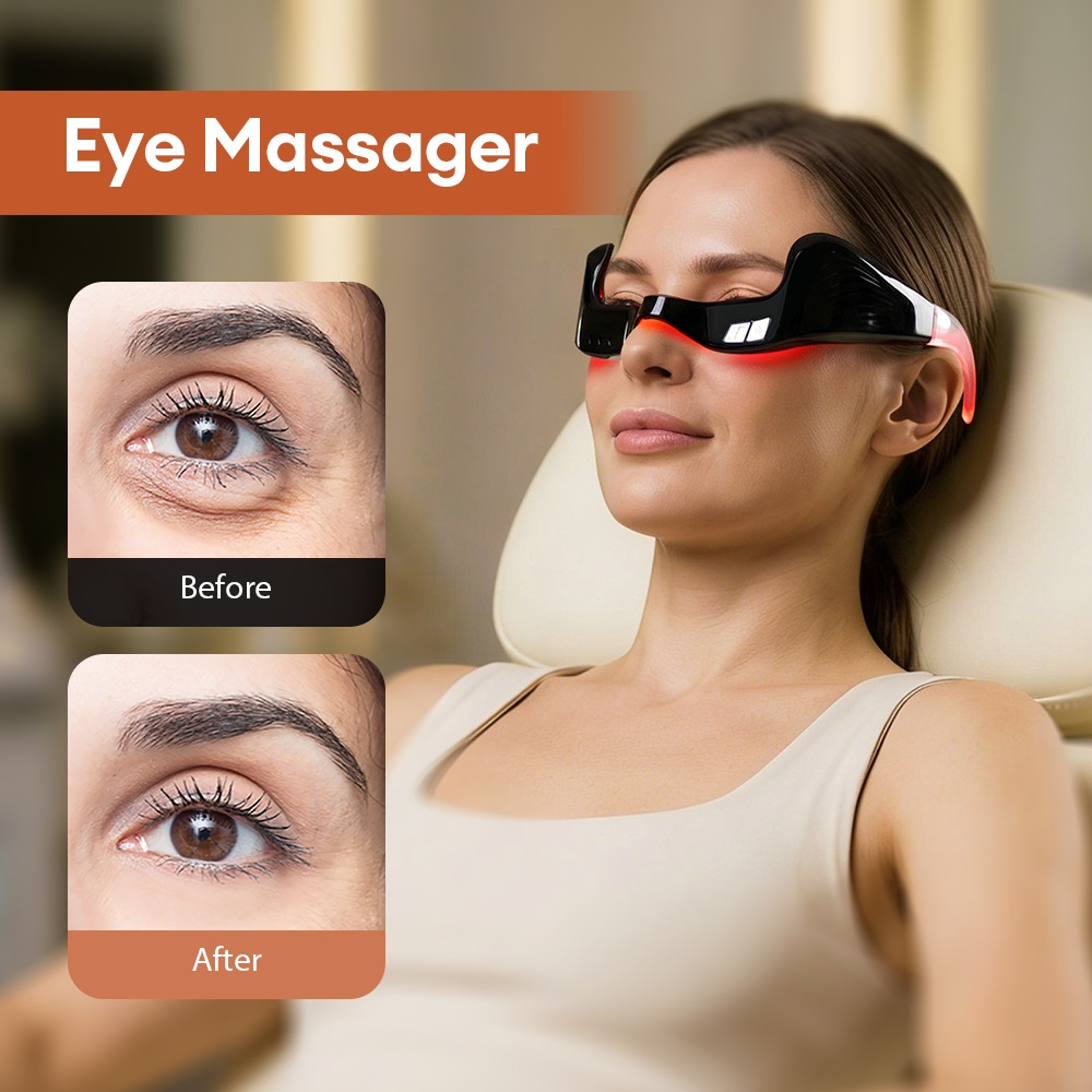 Pemijat Mata Elektrik Terapi C - Light Therapy Glasses ulasan dan harga